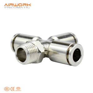 Pzr khí nén nhanh chóng kết nối Công Đoàn chéo <span class=keywords><strong>3</strong></span>/<span class=keywords><strong>8</strong></span> "4 cách đồng thau Ống nối phù hợp - Product Image 3