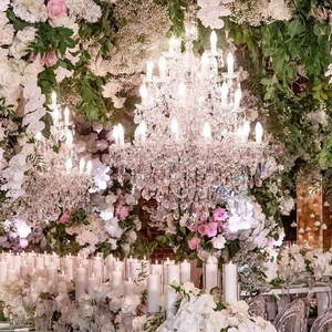 Lustre en cristal de style Maria Theresa de luxe, cristaux K9, <span class=keywords><strong>lampe</strong></span> suspendue pour hôtel, salle de bal, salle de mariage, décoration de villa - Product Image 5
