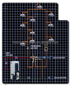 Válvula Termostática de Control de Temperatura de Mezcla Termostática Instantánea para Agua Caliente, Residencial, Doméstica, Sin Espera - Product Image 4