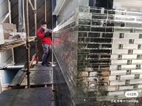 Colonne en verre de cristal de haute qualité pour intérieurs luxueux