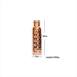 Pure copper water <b>bottle</b> Leak proof Sports Water <b>Bottle</b> for direct <b>drinking</b> with benefits of pure copper <b>bottle</b> - Product Image 4