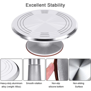 Hợp kim nhôm hiển thị xoay bánh đứng Công cụ bánh bàn xoay cho trang trí nguồn cung cấp Bộ dụng cụ - Product Image 2