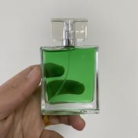 Flacon de parfum carré transparent en verre, 30 ml, 50 ml, à fond épais, avec pulvérisateur, style moyen-oriental