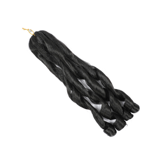 Grosir Pabrik <span class=keywords><strong>Rambut</strong></span> Sintetis Dreadlocks French Curl Loose Wave Crochet Hair Serat Tahan Panas Ekstensi <span class=keywords><strong>Rambut</strong></span> Keriting - Product Image 3