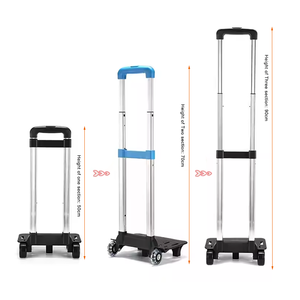 Bolso de escuela de 2 ruedas de aluminio personalizado, Asa de carro plegable telescópica, carro de ruedas para mochila de equipaje - Product Image 4