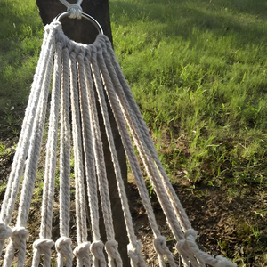 Hoogwaardig katoenen dubbellaags hangmatnet voor thuis & wandelen, snijservice beschikbaar - Product Image 4