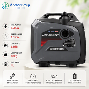 เครื่องกำเนิดไฟฟ้าแบบเงียบสำหรับใช้ในบ้าน 12V AC.501.055.01 ขนาด 4 ลิตร แบบพกพา ใช้เชื้อเพลิงเบนซิน สำหรับรถบรรทุก AC.501.055.01, AC.501.055.01 พลังงานทดแทน - Product Image 1