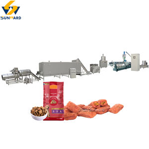 Machine de fabrication d'aliments secs pour animaux de compagnie, chiens, chiots, entièrement automatique, en acier inoxydable, haute capacité, équipement de production de moteur - Product Image 4