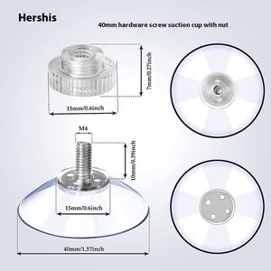 كوب شفط لولبي m4m5 مخصص 4 من كلوريد البولي فينيل الشفاف الصائب للبيئة منتجات بلاستيكية مع مكسرات - Product Image 4