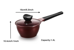 Vente flash : Batterie de cuisine 5 pièces, <span class=keywords><strong>induction</strong></span> domestique, nouvelle, antiadhésive, wok rose, fonte d'aluminium, cocotte - Product Image 6