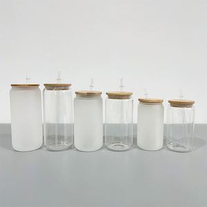 Vasos de Vidrio para Sublimación de 12 oz, 16 oz y 20 oz, en Forma de Lata, para Vinilo, desde Almacén en China - Product Image 1