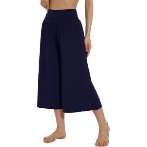 Pantalon Capri Large Personnalisé pour Femme, Taille Haute, en Viscose de Bambou, avec Poches, Tailles S-XXL - Product Image 4