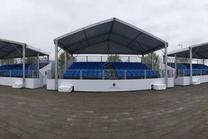 Andamio desmontable para exteriores <span class=keywords><strong>de</strong></span> acero galvanizado en caliente, asientos escalonados temporales, tribuna, soporte para espectadores, canchas deportivas - Product Image 5