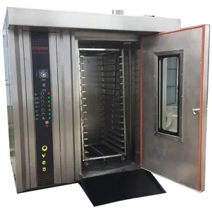 Automatic 16/32 Trays rotary bread rack oven / Toast Bakery equipment / baking oven for Pita Baguette Rotary oven