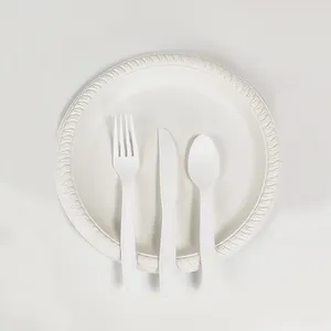 批发供应商重型一次性餐具套装塑料勺子叉子和刀子