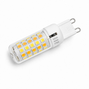 Ampoule LED G9 5W en forme de maïs, 3 températures de couleur sélectionnables, AC120V, 2700K-4000K-6000K, base en céramique, lampe LED G9 à température de couleur variable - Product Image 2
