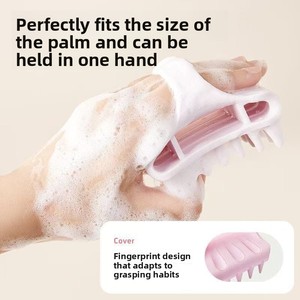 Brosse de massage exfoliante pour le corps en silicone souple, entièrement naturelle, pour homme, pour le lavage corporel, le spa, la douche, Zenidoo, accessoires de bain - Product Image 4