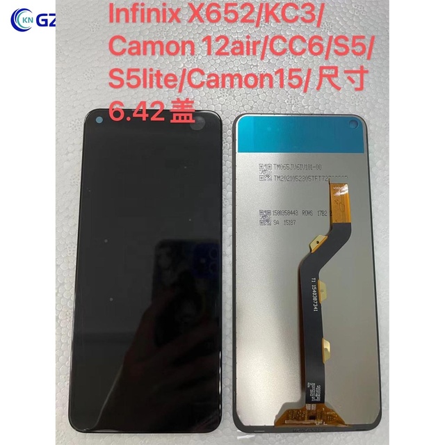 Mobile Phone LCD Display for Infinix X652 KC3 CAMON 12 AIR CC6 S5 S5 Lite X657 Hot S4 X626 Smart 3 Plus X627 Lcd 6.2''