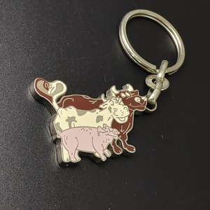 Llavero de Esmalte Duro/Blando Personalizado, Diseño de Personajes de Dibujos Animados, Animales y Lugares Emblemáticos, Anillo Metálico <span class=keywords><strong>para</strong></span> Llaves, Colgante de Recuerdo <span class=keywords><strong>para</strong></span> Regalo - Product Image 1