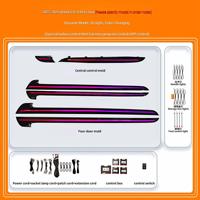 Kit d'éclairage ambiant Asvegen Dynamic 18-LED RGBIC multicolore 12V Plug-and-Play certifié RoHS, éclairage intérieur en carbone pour CRV 2017-2021