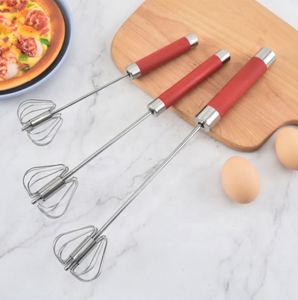 Batidora de Crema Manual Semiautomática de Acero Inoxidable con Rotación, Utensilio de Cocina en Oferta - Product Image 2