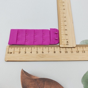 Al por mayor: Cinta de enganches y ojales para sujetador, negra, con hebillas metálicas normales, accesorios para trajes de baño, extensor de sujetador de 4 líneas, clip para lencería - Product Image 5