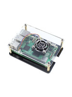 Caja de Refrigeración Apilable para Raspberry Pi 5 5B 4B 3B+, Carcasa Protectora de Acrílico con Soporte