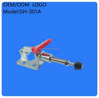 Clamptek GH-301-AM Pince à genouillère réglable de type push-pull en métal galvanisé, capacité de maintien de 45 kg, système de mesure en pouces