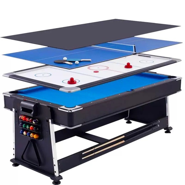 Multi-functional 4 in 1 Combo Game Table Professional Billiard Pool Table Air Hockey Table Tennis Game Table for Game Room