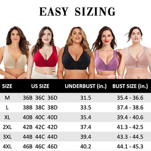 Reggiseno <span class=keywords><strong>Masi</strong></span> Plus Size Senza Cuciture Comfort Boost con Chiusura Frontale Elastico Push-up per Taglie Grandi Abbigliamento Premaman - Product Image 4