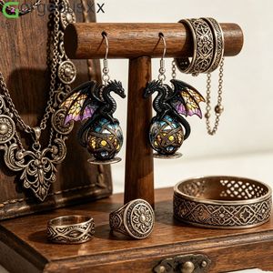 [Gorgeousxx] Boucles d'oreilles pendantes rétro <span class=keywords><strong>Dragon</strong></span> <span class=keywords><strong>Ball</strong></span> en acrylique pour femmes, bijoux 2D - Product Image 1