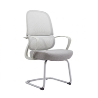 Chaise de bureau ergonomique en tissu maillé respirant avec soutien lombaire, réglable en hauteur, pivotante, confortable pour une utilisation prolongée