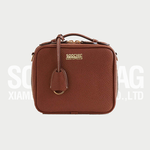 Robe <span class=keywords><strong>Soochic</strong></span> avec logo personnalisé fourre-tout en cuir carré violet en relief de luxe pour femmes sacs à bandoulière pour femmes sacs à main et sacs à main - Product Image 2
