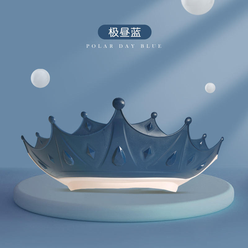 Large crown shampoo cap extremely blue