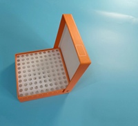 Suministro de fábrica Lab Medical 100 Wells Caja de almacenamiento de congelador de papel Cuadrado Impermeable Vial Cryo Tube Rack