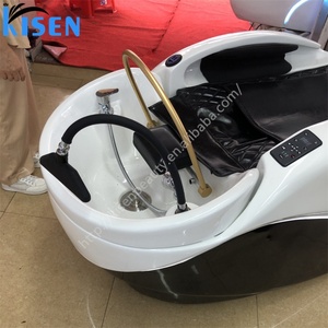 KISEN Mobilier de salon moderne : Fauteuil de lavage de cheveux thaïlandais pour salon, Lit de shampoing à airbag, Fauteuil de massage électrique 4D pour spa capillaire et corps entier - Product Image 6