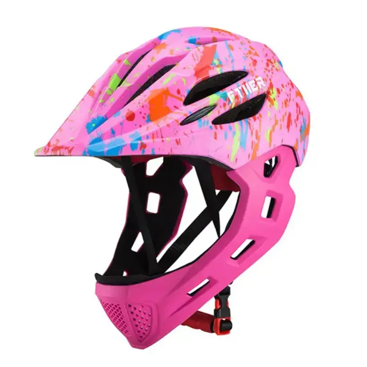 Adjustable Full Face Kids Safety Helmet Head Protection Cycling Bicycle Helmet