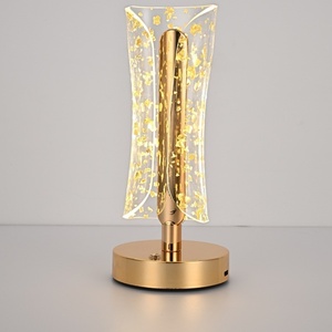 Jar Nordic Lámpara de escritorio táctil creativa recargable Moderna <span class=keywords><strong>5V</strong></span> PC Metal Hierro Lámpara de mesa inalámbrica para el hogar Restaurante Dorado - Product Image 5
