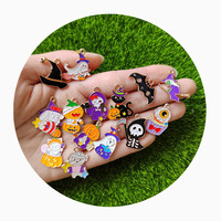 Pendentifs à breloques Halloween pendentifs en alliage émail citrouille fantôme breloques Halloween bricolage boucle d'oreille collier bracelet breloques