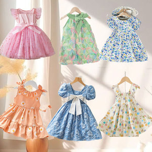 Popular Design Bulk Items Wholesale Lots Dress Child Used <b>Clothes</b> Summer Ropa De Bebe, Random Delivery Child Princess Dress - Product Image 1
