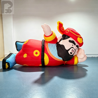 Estatua Inflable Gigante Personalizada de Dios de la Fortuna con Lingote de Oro, para el Festival de Primavera y Centros Comerciales