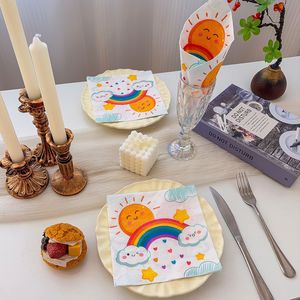 Printed Weather Theme Party Napkins 330mm 20 <b>Sheets</b> Disposable Paper Napkins For Party Decorations - Product Image 2
