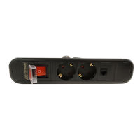 Multiprise ergonomique dissimulée sous le bureau, prise de courant cachée pour le bord de table, idéale pour le bureau à domicile, le bureau de direction, l'étude ou l'espace de travail informatique.