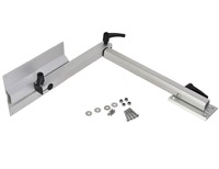Utilisation optimale Revêtement noir Pied de table pivotant pliant Alliage d'aluminium RV Caravane Marine Bateau Yacht Accessoires d'intérieur de voiture