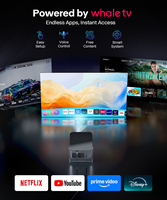 Potente Proyector Portátil Pico de 12W, Cine en Casa 1080P, Proyector Android para HY350 NTV 500 ANSI con Enfoque Automático y Corrección Trapezoidal Automática