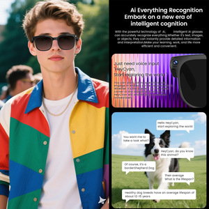 Lunettes intelligentes avec double caméra, écouteurs intégrés, IA pour la traduction sans fil 1080P, commande vocale et gestuelle, étanches IP65 - Product Image 5