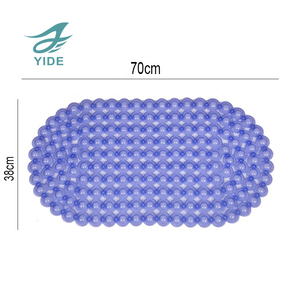 แผ่นรองอาบน้ำแบบกำหนดเอง YIDE พร้อมที่ขัดเท้าแบบนวด ป้องกันการลื่นไถล ทำจาก PVC - Product Image 4