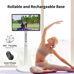 27"Portable Smart Touch Screen <b>TV</b> Android 13 Rotatable TouchScreen Rolling Monitor Television on Wheels Portable <b>Tv</b> - Product Image 3