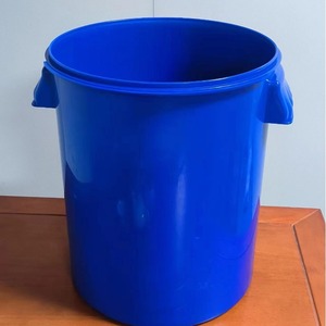 Seau cylindrique bleu de 20 L avec pince métallique, étanchéité renforcée, fût chimique pour stockage et transport - Product Image 4