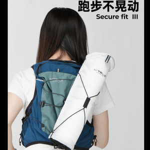 Sac à dos de randonnée léger pour hommes et femmes, idéal pour la course à pied, le cyclisme et les sports, noir et blanc, couleur unie - Product Image 4